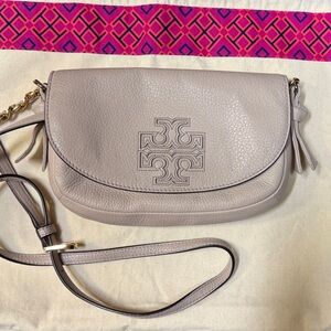 Tory Burch Pale Pink Leather Crossbody Bag